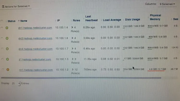 Hadoop Resource Usage